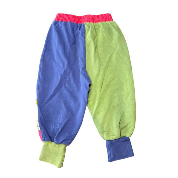 Gymboree vintage color block jogger sweatpants baby boys XS retro lounge casual - Picture 3 of 4